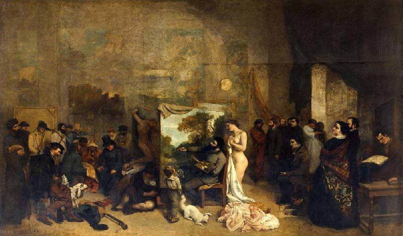 Gustave Courbet The Artists Studio oil painting picture